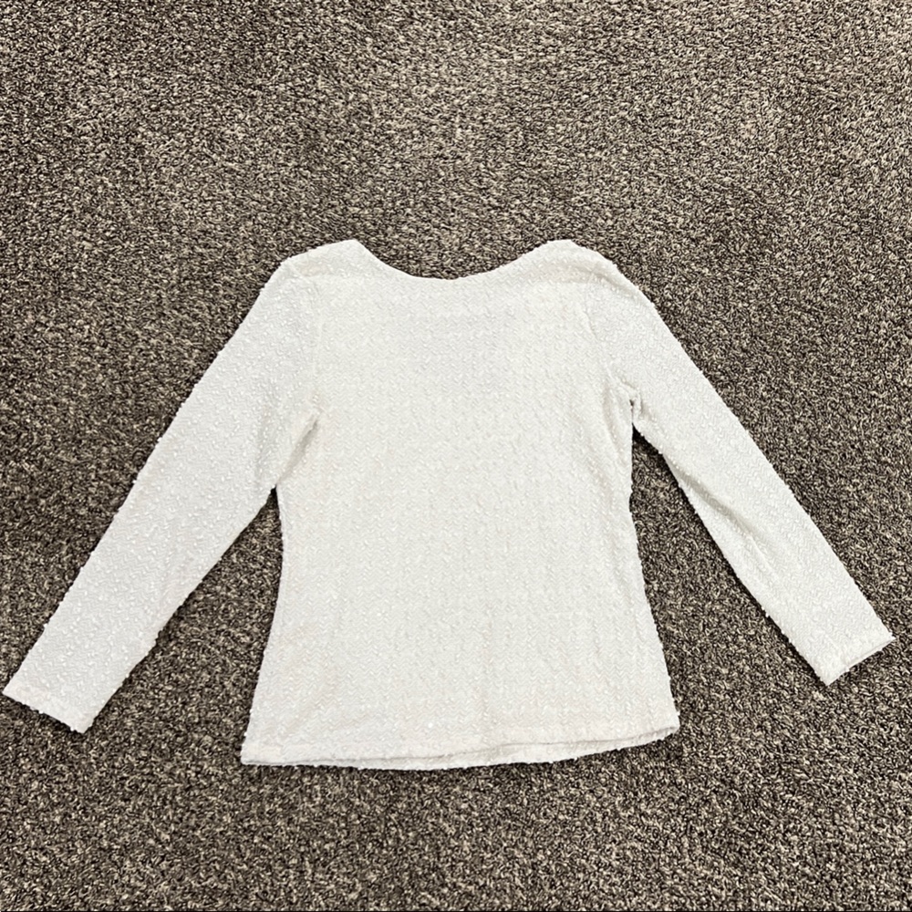 White Long Sleeve Top